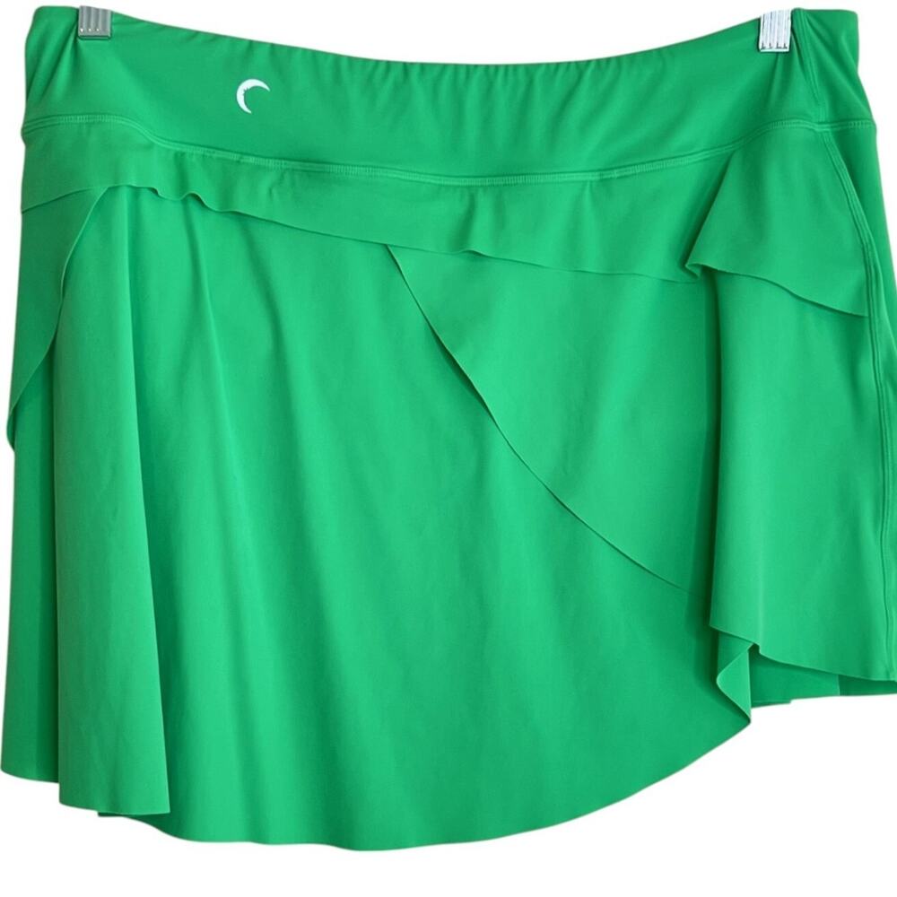 Zyia Active Womens Skort Size 3XL Bright Green Asymmetric Pickleball Golf - Picture 1 of 6